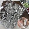 12 Grids/Box Shimmering  Colorful Nail Art  Flatback Gemstones For Diy Nail  Nail Jewelry Decoration