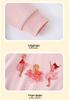 European-Style Autumn/Winter Girls' Mesh Round Neck Printed Long Sleeve Sweatshirt - Sweet & Cute Design