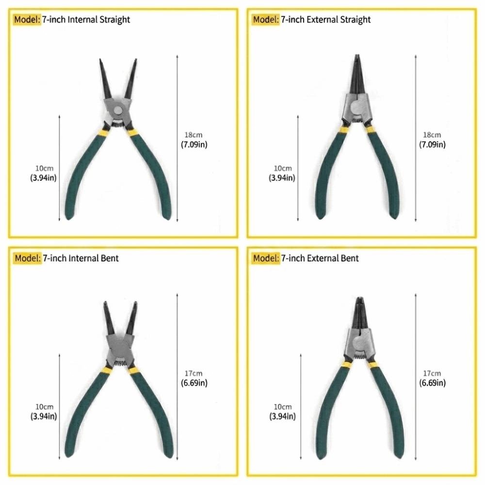 Universal Snap Ring Pliers Heavy Duty Retaining Ring Puller Circlip Pliers Mechanical Maintenance