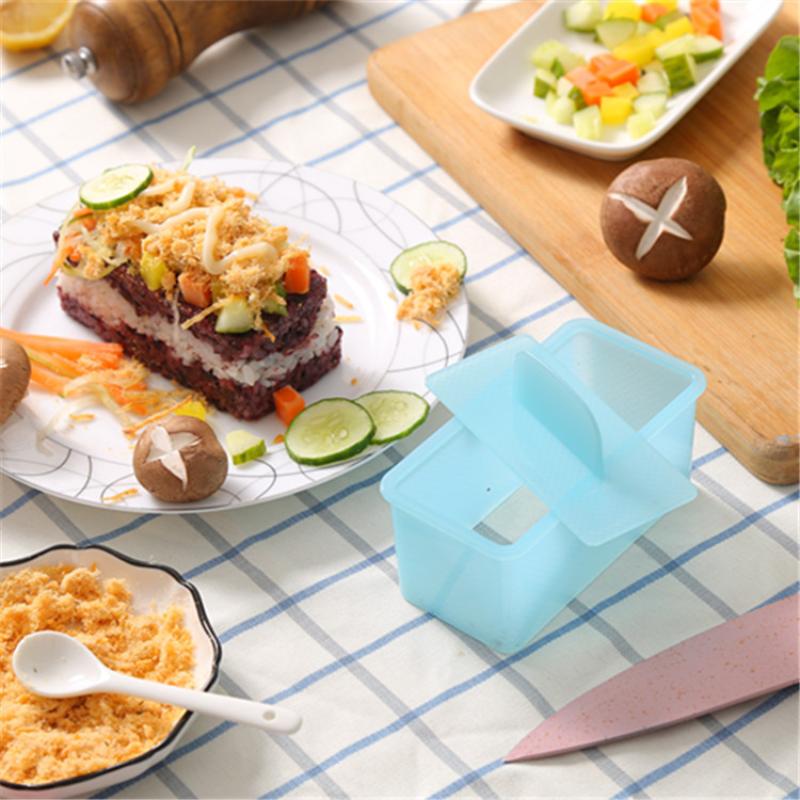 Rectangular Sushi Mold Kit Musubi Maker For Spam Kimbap Onigiri Rice Ball Press Tool Household Kitchen Bento Accessories Diy