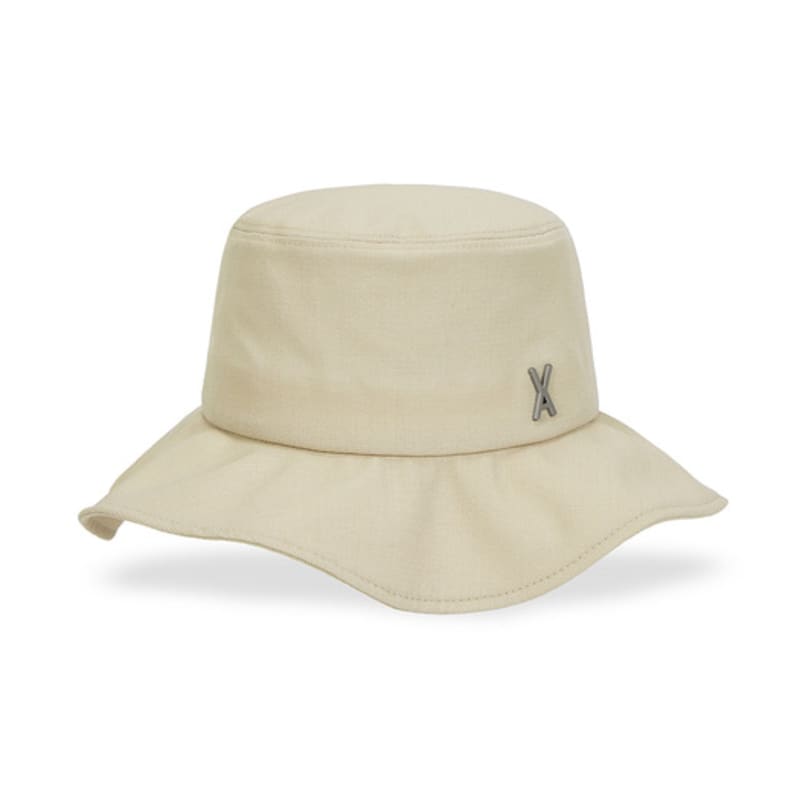 VARZAR VA Studded Frill Bucket Hat Beige