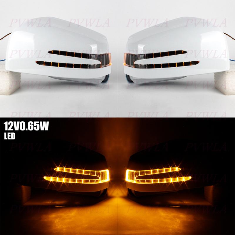 White Painted Reverse Mirror Housing Cap With LED Turn Signal For Benz X166 W251 C292 W166 2013- Car Accessories A1668100164