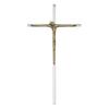 Stylish Hanging Cross Silver Nickel 15.5 Cm