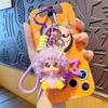Cartoon Big Wave Curly Hair Doll Keychain & Phone Charm Gift