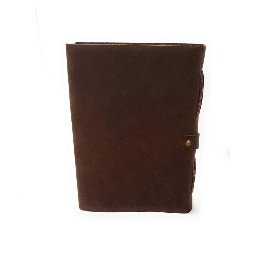 Combo Leather Diary Handmade Vintage Leather Diary - with Plain Paper for Men and Women.