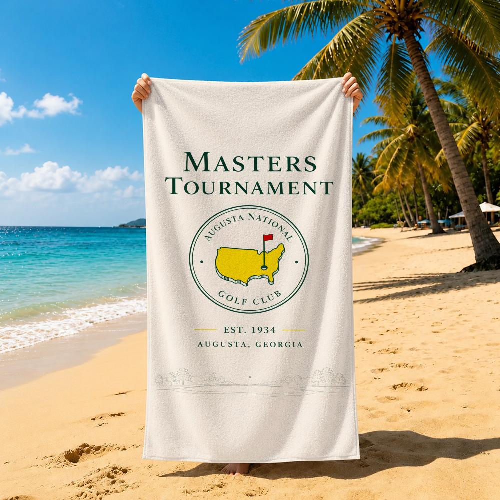 Event Art m-Masters Tournament Towel Towel Soft Pool Gift For Travel Gym Shower Cool Camping Quick Dry Sports  Large Beach Towel