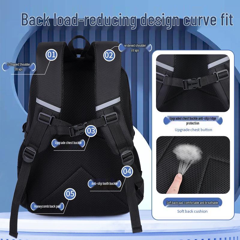 Minimalist Style Large-Capacity Backpack for Students & Adults - Casual Laptop Bag