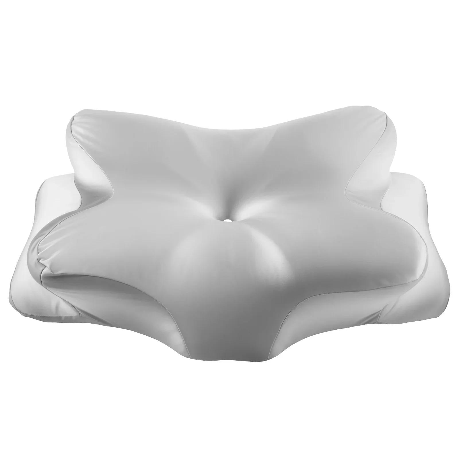 

Pillow Case with Zipper Closure Smooth Cervical Neck Pillowcase Machine Washable Cervical Pillow Case for Sleeping Only світло-сірий колір
