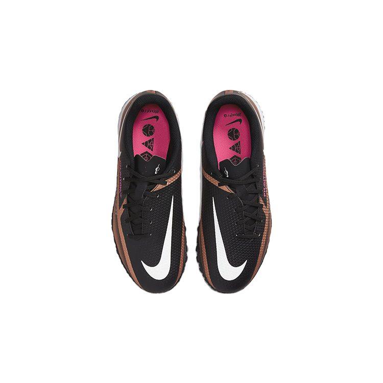 Nike Phantom GT Jr. Academy TF Scarpe da Calcio per Bambini Low top Prato Nero Oro Bambini DR6062-810