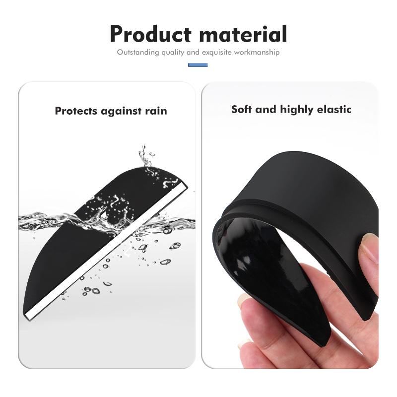 Accessoires Pare-soleil Protection Sourcil de Pluie pour Rétroviseur de Voiture Pour Mitsubishi Lancer ASX Pajero Mirage Attrage Xpander Outlander