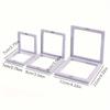 10pcs,Transparent Floating Display Box, Plastic Film Jewelry Packaging Box, Jewelry, Necklace, Ring, and Collectible Storage Box