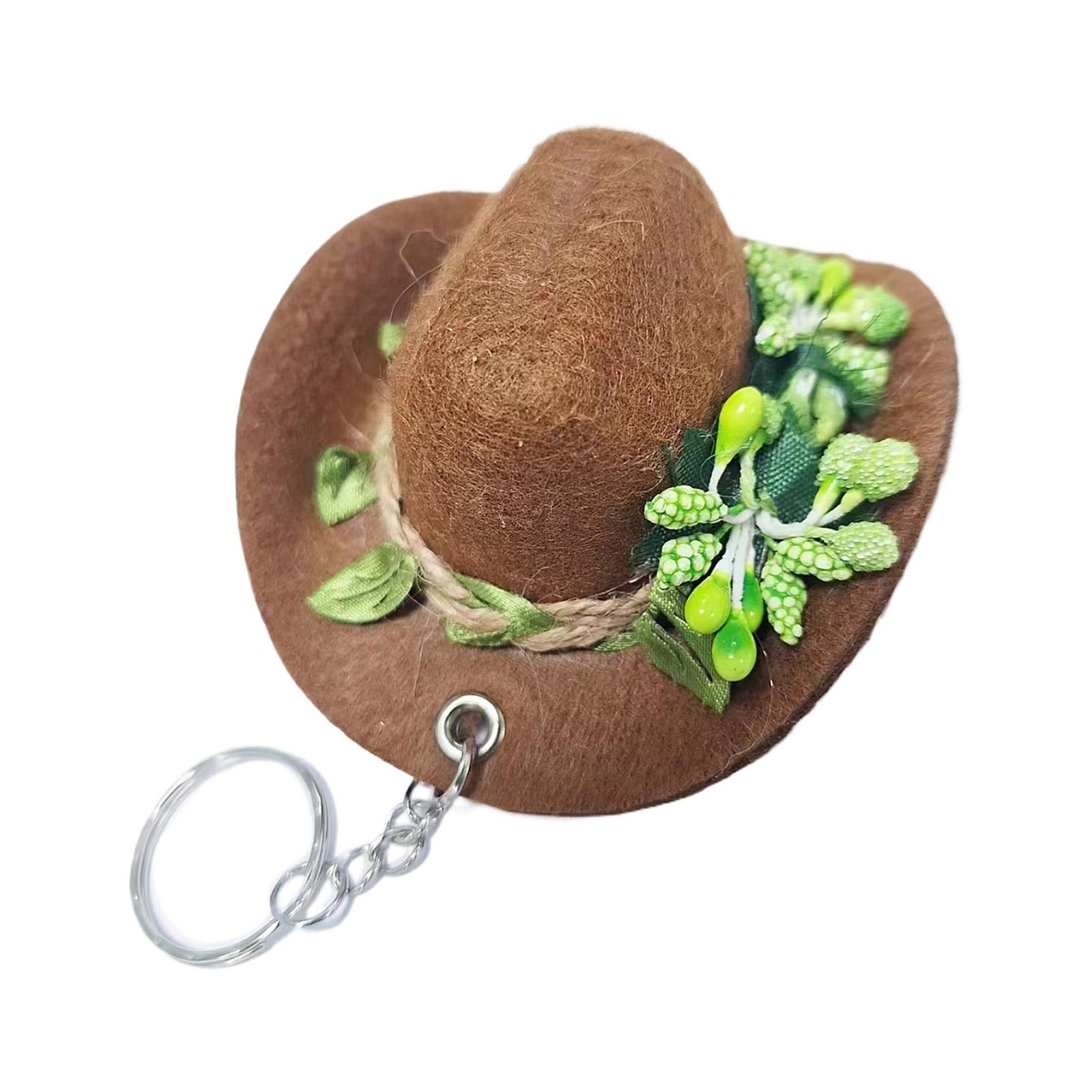 Модная шляпа цветок брелок шарм креативная цветочная шляпа ключ аксессуар модные брелоки — фото 16