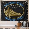 Golden State Warriors Logo Design Pattern Wall Hanging Tapestry Decorative Tapestry Home Decor for Bedroom and Living Room