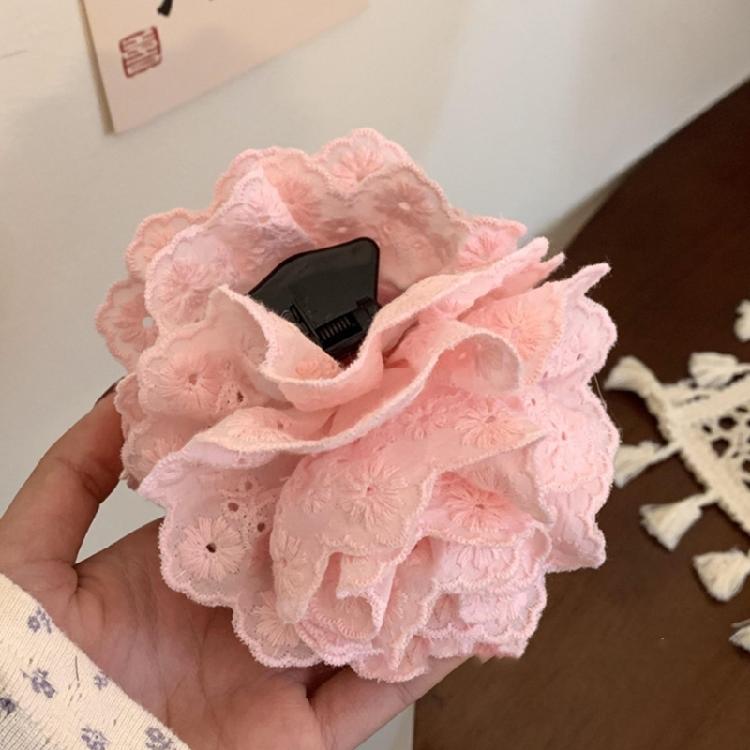 Spring Hair Barrettes Lace Flower Claw Clip Hair Clip Lady Hair Shaping Tool