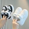 Kids Casual Sneakers Boys Girls Lightweight Breathable PU Mesh Low-Top Shoes