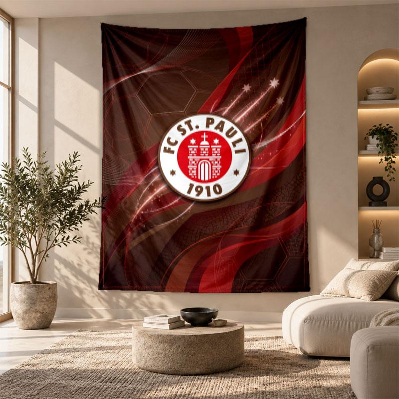 Decorative Tapestry,Fulham Football Printed Wall Art, Lightweight Wall Hanging For Bedroom Background