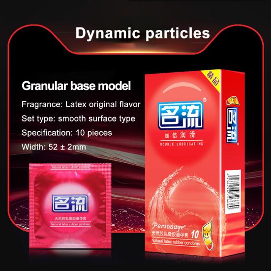 10 Stück Kondome mit körnigem Faden, ultradünn, verbesserte Empfindlichkeit, zuverlässiger Schutz, Kondome aus Latexmaterial