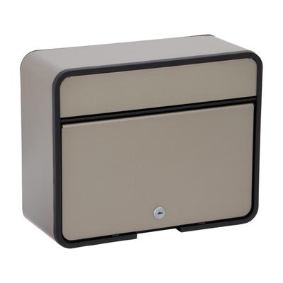 Green Life Mailbox Steel Post Camlock Lock Serve para Envelopes A4 Cinza Titânio Profundidade x Altura x Largura FH-58P(TGY) 15,0 30,0 37,5 cm