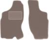 Beige Front Floor Mats For: Volkswagen Phaeton Long Sedan (2002-2012)