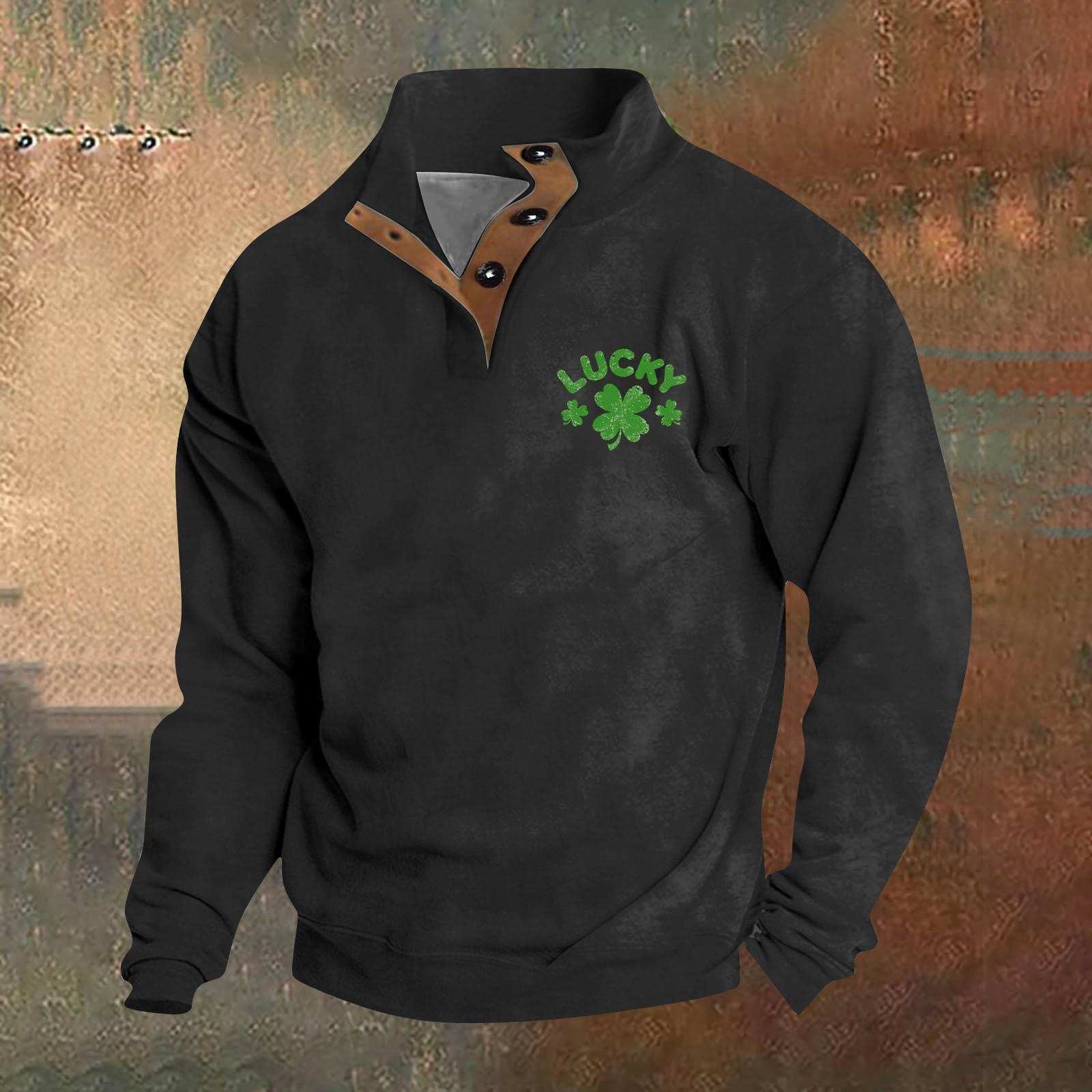 

Мужской круглый вырез с длинным рукавом, пуловер с принтом ко Дню святого Валентина, парная толстовка L чёрный