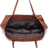 New PU Women's Bag Fashion Waxed Cowhide Large Bag Handbag Shoulder Bag