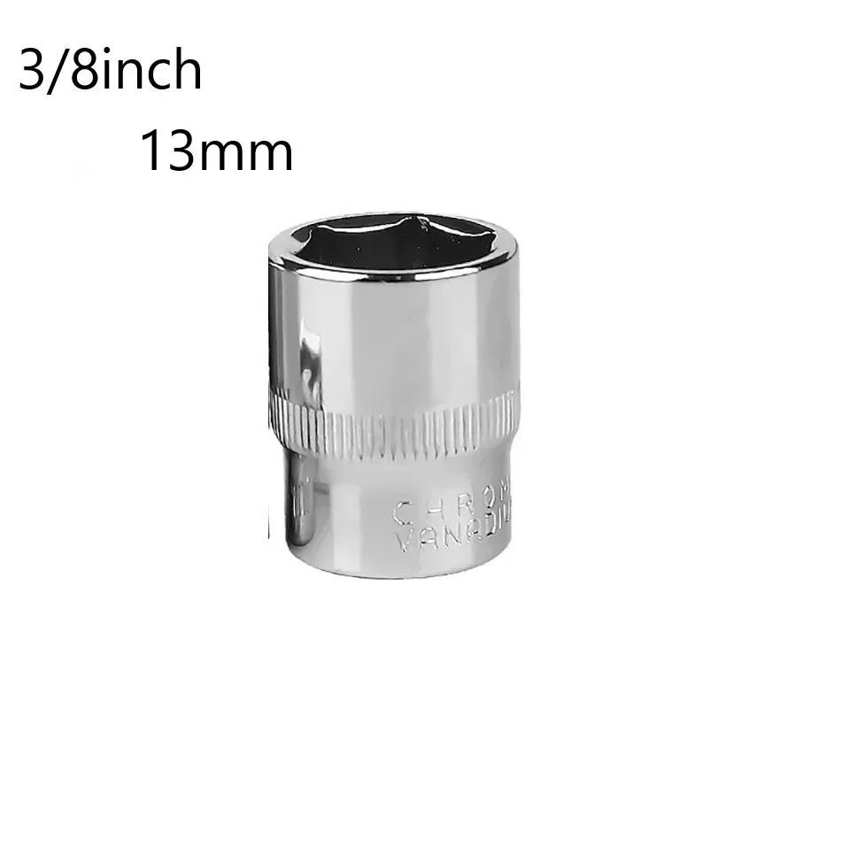3/8" Head Square Drive Ratchet Wrench Socket Hex Keys Socket Bits Metric Double End Hexagons Sleeves 6-32mm Range