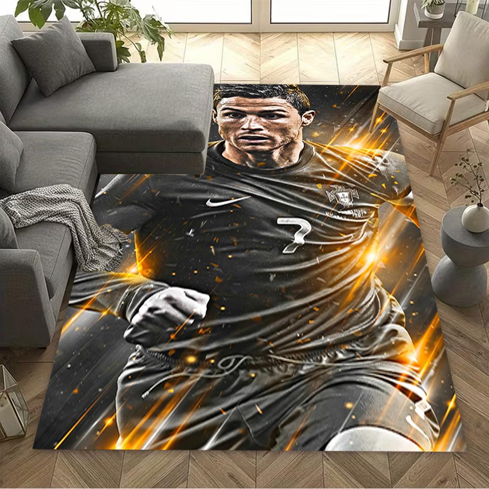 Ronaldo Portugal Trikot Teppich Boden Teppich Büro Teppich Geeignet für Esszimmer Schlafzimmer Dekorieren Zimmer Flur Anti-Rutsch Teppich Büro Heimdekor