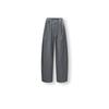 Semir Women's Relaxed Fit Textured Arc-Hem Casual Pants