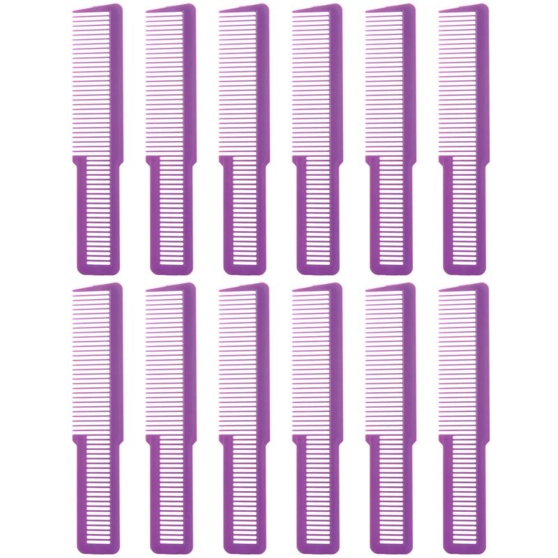 12pcs Hair Cutting Comb Fine Tooth Styling Barber Styling Carbon Fiber Hairdressing Combs Anti-Static Comb for Home Salon Barber