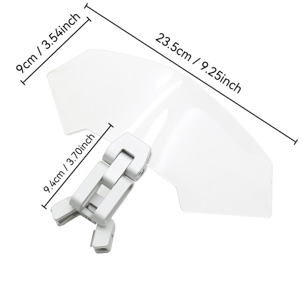 For Kawasaki BMW Ducati Honda Yamaha Suzuki Motorcycle Windshield Extension Universal Adjustable Windscreen Wind Deflector