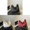 Korean Style Casual Lazy Wind Bag 2024 New Simple Large Capacity Canvas Bag Solid Color Single Shoulder Diagonal Female Bag