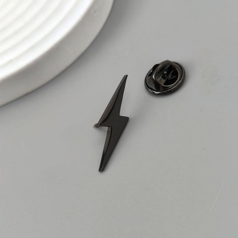Flat Cutting Lightning Brooch Jewelry Suit Shirt Cufflinks 18K
