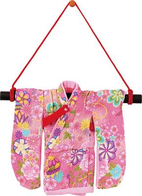 Panami Kyoto Chirimen Mini Kimono Kit, Pink, LH-333