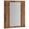 LED Mirror Cabinet with Rustic Wood Effect 40 x 12 x 45 cm Engineered Wood