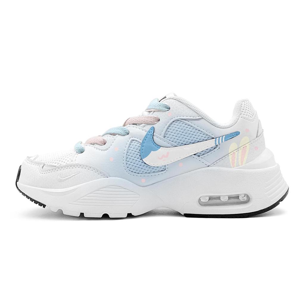 Nike Air Max Fusion Abrasion Resistant Abrasion Resistant Low Top Running Shoes Women's Blue Pink CJ1671-100(TeamS2-S-BOX)