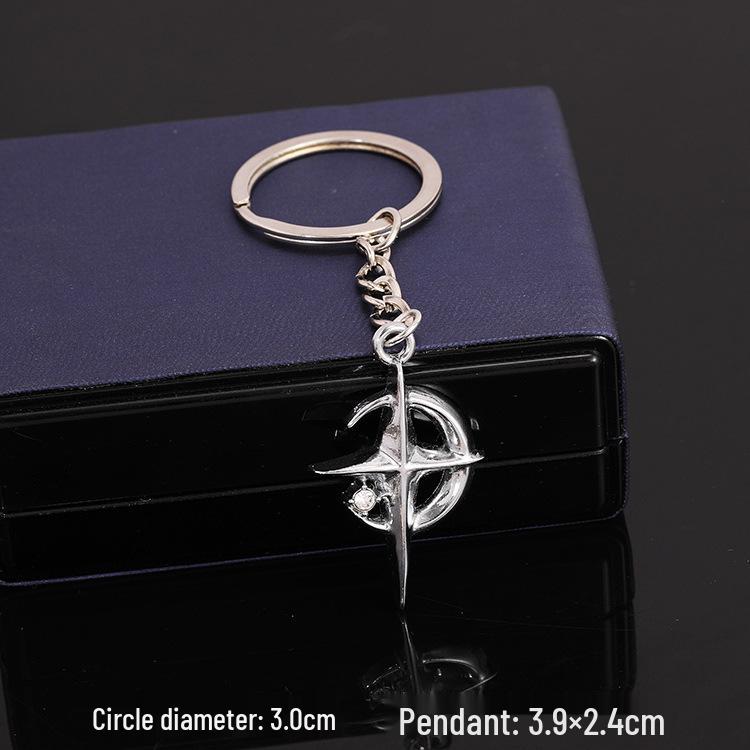 European & American Rock Guitar Keychain: Hip Hop Drip Oil Alloy Pendant Charm for Women's Bags