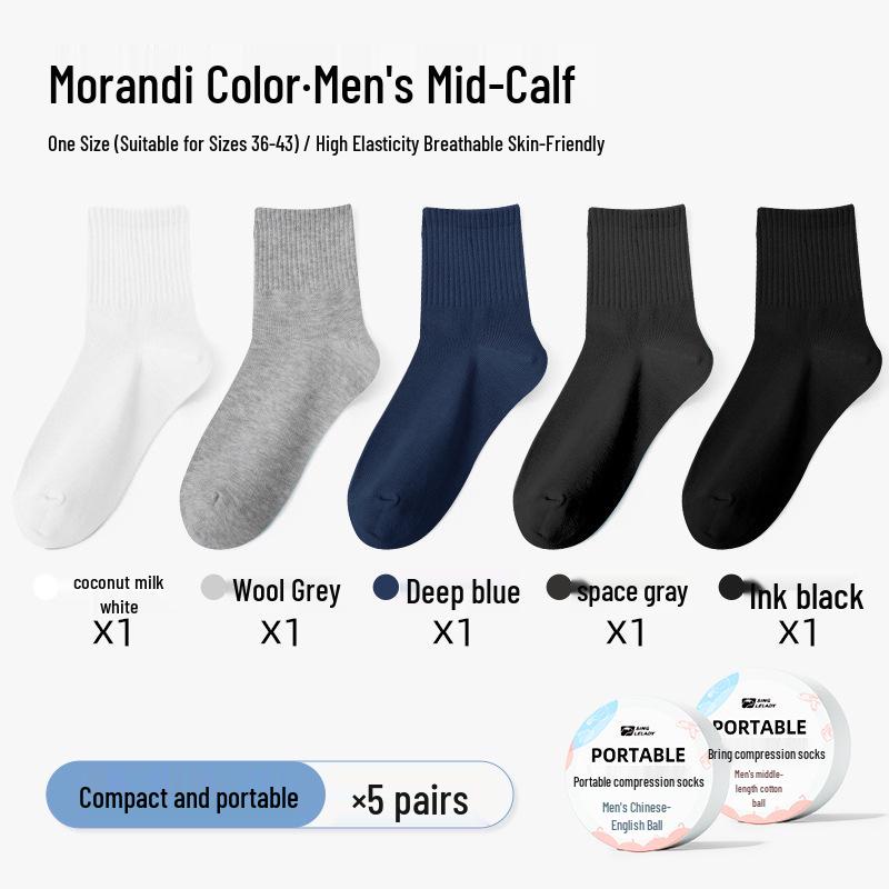 Unisex Disposable Travel Compression Socks - Sweat-Absorbing, Thin, and Portable, Ideal for Outdoor Activities and Business Trips.