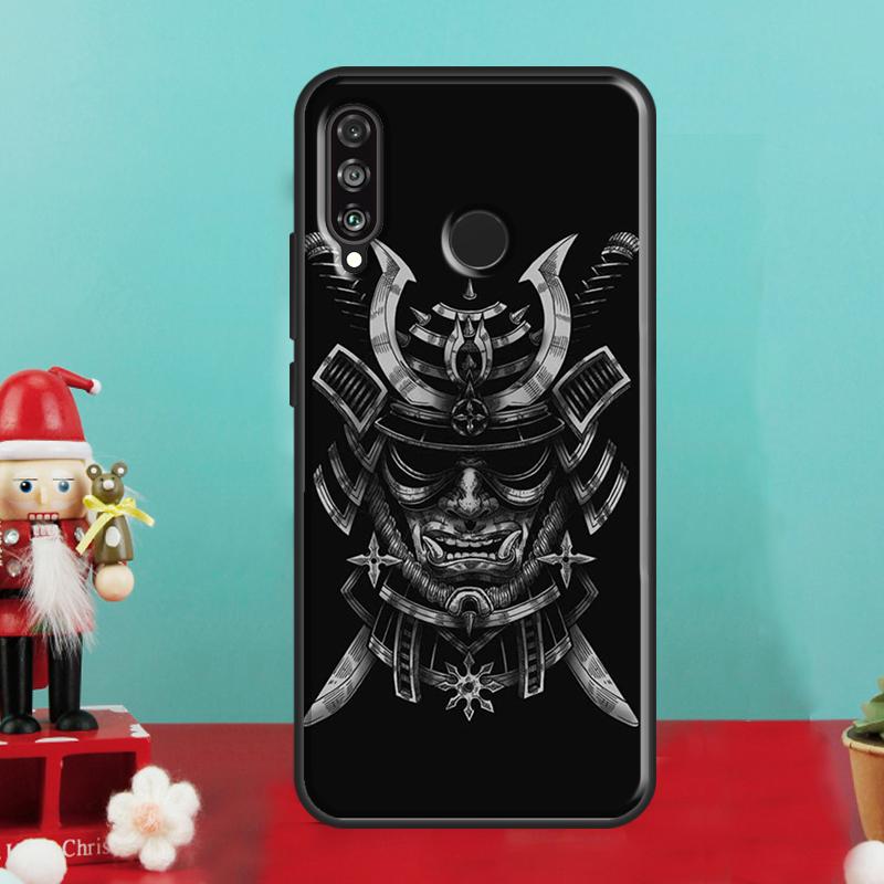 Japanese Samurai Oni Mask For Huawei Nova 7i 8i 11i 12i 12s 9 10 SE Y90 Y60 Y70 Y72 Y61 Y91 P30 P40 Lite P60 Pro Case