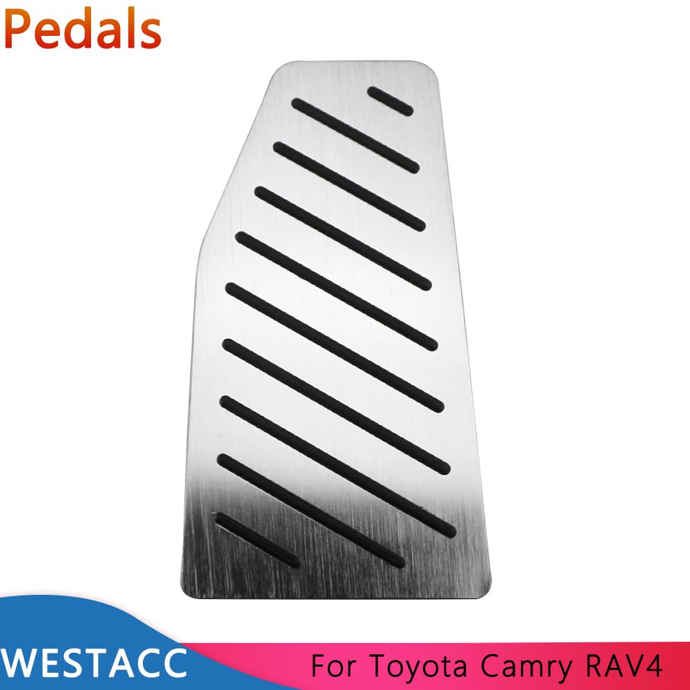 Edelstahl-Autopedale, Gas-Bremspedalabdeckungen für Toyota Camry 2018 – RAV4 Rav 4 – Innenausstattung