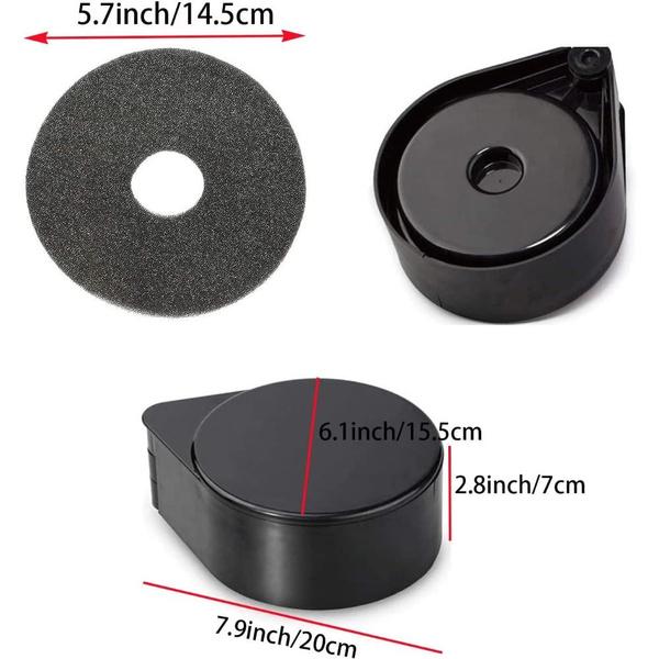 1 Förpackning 3 Vånings Bar Glasrimmare för Margarita och Cocktail, Bartenderverktyg, Saltlåda Kryddbehållare