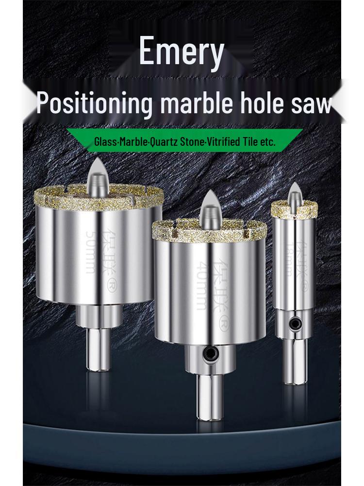 Positioning Drill Bit for Tile, Glass, Marble, and Stone Drilling