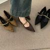 High Heel Shoes For Women Elegant Suede Pointed Toe Slipon Formal Office Wear