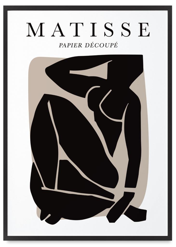 Poster Henri Matisse Black Figure