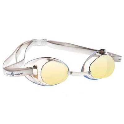 Madwave Plastic Swimming Goggles with Mirror Coating Racer