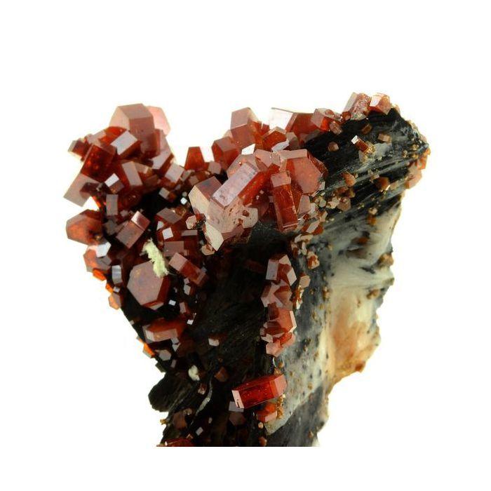 Pierres et Minéraux. Vanadinite + Baryte. 428.5 ct. Mibladen Mining District, Midelt, Maroc..