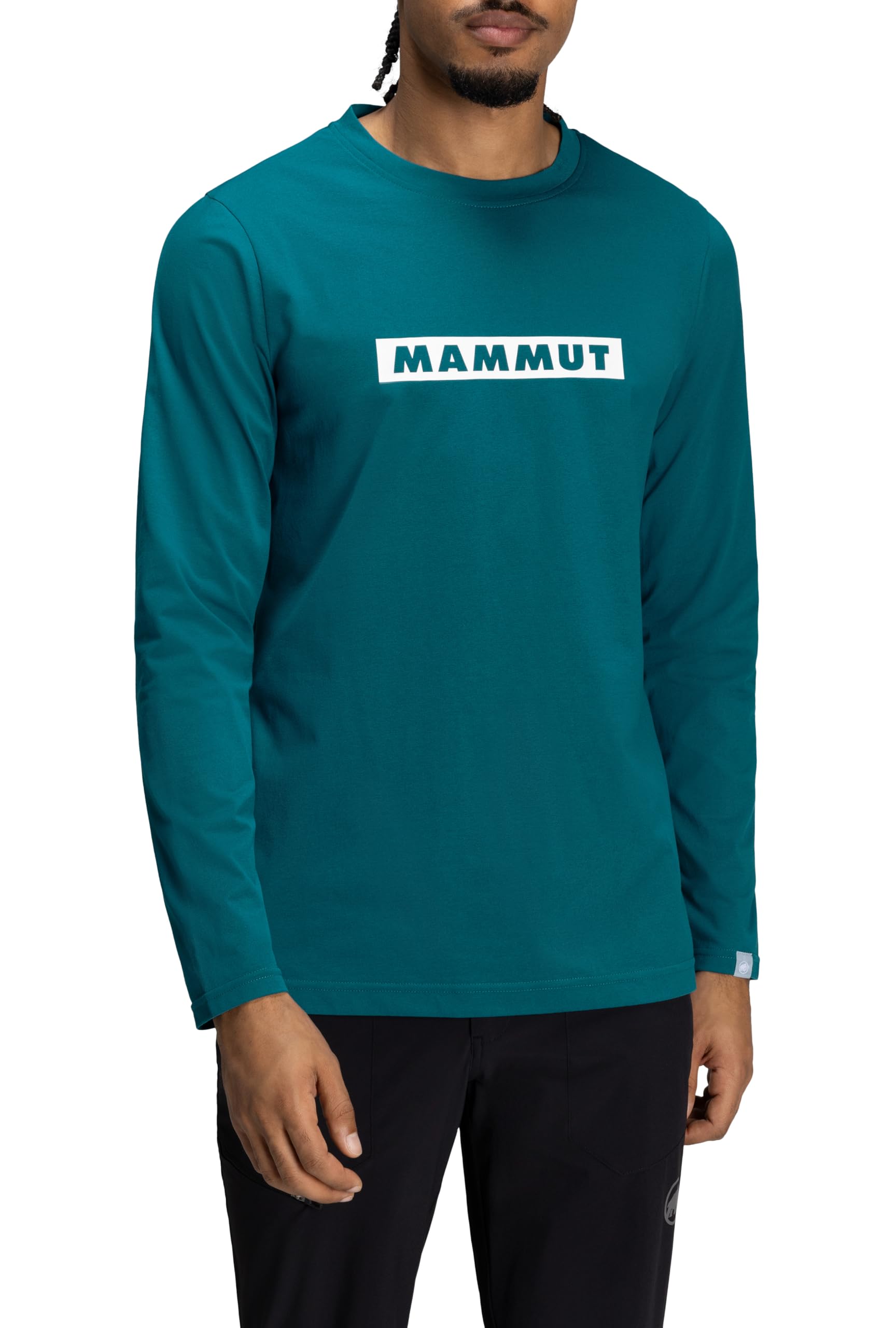 

Mammut QD Logo Print Long Sleeve T-shirts AF Men s 1016-01030 Deep Teal PRT2, Asian Fit