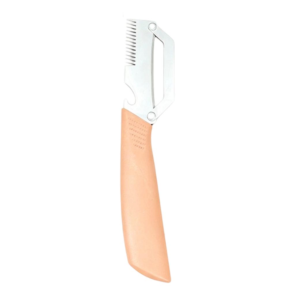 Multifunctional Stainless Steel Vegetable Peeler with Handle for Thick Fruit Skin and Scallion Slicing Kitchen Tool