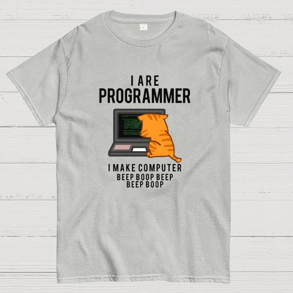 Programmer Cat Cotton Summer Casual Cool Loose T-Shirt