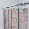 Vibrant Purple Lavender Blue Watercolor Shower Curtain For Bathroom Decor Printed Plastic Fabric Waterproof Bath Mat Cover Size
