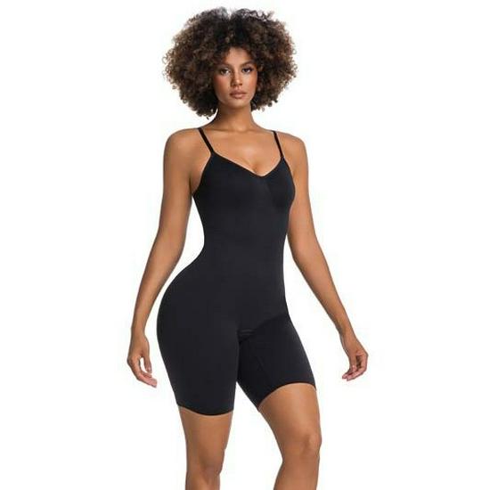 Ciało Shaper bez szwu: Wyszczuplający Kombinezon Jednoczęściowy z Kontrolą Brzucha i Podnoszeniem Pośladków, Regulowany Top na Ramiączkach z Szortami